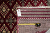 Load image into Gallery viewer, 4 x 6 New Hand-Knotted Jaldar Bokhara Rug Burgundy Green #B-75601