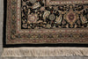 Load image into Gallery viewer, 9 x 12 High Quality Wool and Silk Handmade Area Carpet Black #PIX-8374