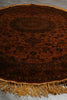 Load image into Gallery viewer, 4 x 6 Oval Silk Handmade Rug Over Dye Gold #51060