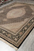 Load image into Gallery viewer, 9 x 12 High Quality Wool and Silk Handmade Area Carpet Black #PIX-8374