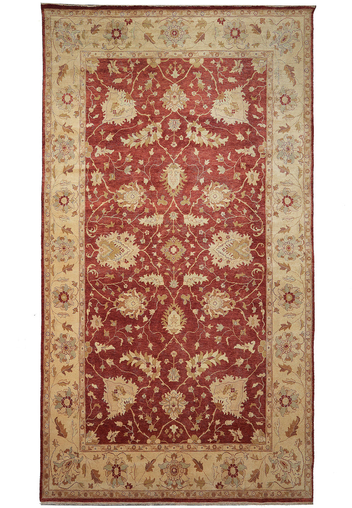 10 x 17 New Hand-Knotted Agra Rug Rust Green Gold #PIX-6763