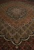Load image into Gallery viewer, 11.3 x 16.3 Authentic Signed Persian Tabriz Mahi Super Fine Quality 400 KPSI Silk &amp; Wool Rug Black 400KPSI #PIX-20629