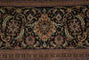 Load image into Gallery viewer, 11.3 x 16.3 Authentic Signed Persian Tabriz Mahi Super Fine Quality 400 KPSI Silk &amp; Wool Rug Black 400KPSI #PIX-20629