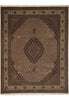 Load image into Gallery viewer, 8 x 10 Beige Quality Wool And Silk Handmade Tabriz Mahi Area Rug #F-4457