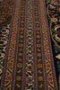 Load image into Gallery viewer, 11.3 x 16.3 Authentic Signed Persian Tabriz Mahi Super Fine Quality 400 KPSI Silk &amp; Wool Rug Black 400KPSI #PIX-20629