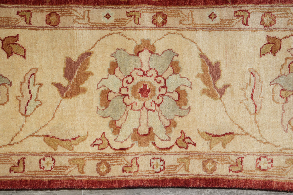 10 x 17 New Hand-Knotted Agra Rug Rust Green Gold #PIX-6763