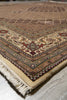 Load image into Gallery viewer, 8 x 10 Beige Quality Wool And Silk Handmade Tabriz Mahi Area Rug #F-4457