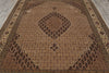 Load image into Gallery viewer, 8 x 10 Beige Quality Wool And Silk Handmade Tabriz Mahi Area Rug #F-4457