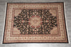 Load image into Gallery viewer, 8.6 x 11.6 Fine Wool and Silk Handmade Tabriz Rug Black #F-4158