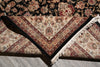 Load image into Gallery viewer, 8.6 x 11.6 Fine Wool and Silk Handmade Tabriz Rug Black #F-4158