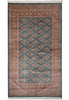 Load image into Gallery viewer, 4 x 7 Green Jaldar Bokara Rug #B-78151