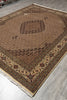 Load image into Gallery viewer, 8 x 10 Beige Quality Wool And Silk Handmade Tabriz Mahi Area Rug #F-4457