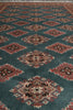 Load image into Gallery viewer, 4 x 7 Green Jaldar Bokara Rug #B-78151