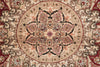 Load image into Gallery viewer, 8.6 x 11.6 Fine Wool and Silk Handmade Tabriz Rug Black #F-4158