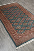 Load image into Gallery viewer, 4 x 7 Green Jaldar Bokara Rug #B-78151