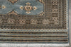 Load image into Gallery viewer, 4 x 6 Hand-Knotted Jaldar Bkara Rug Slate Blue #F-3115