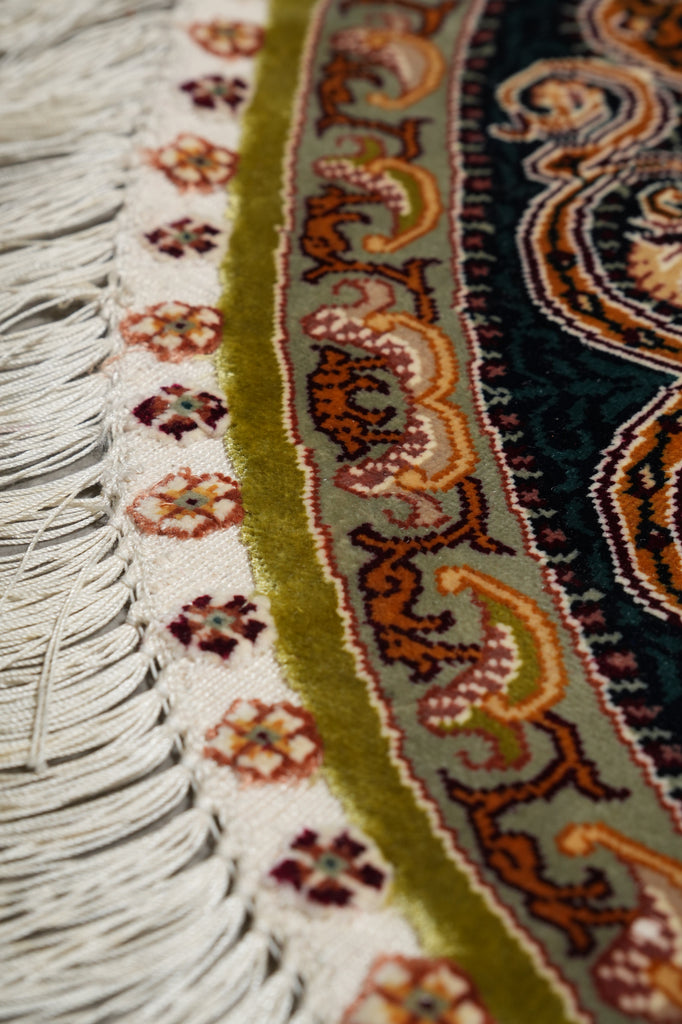 4 x 4 Feet Round Handmade Rug Elegant Fancy Carpet #59529