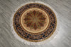 Load image into Gallery viewer, 4 x 4 Feet Round Handmade Rug Elegant Fancy Carpet #59529