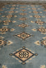 Load image into Gallery viewer, 4 x 6 Hand-Knotted Jaldar Bkara Rug Slate Blue #F-3115