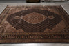 Load image into Gallery viewer, 8.2 x 10.4 Mahi Tabriz Quality Handmade Wool And Silk Area Rug Black #F-4458