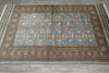 Load image into Gallery viewer, 4 x 6 Hand-Knotted Jaldar Bkara Rug Slate Blue #F-3115