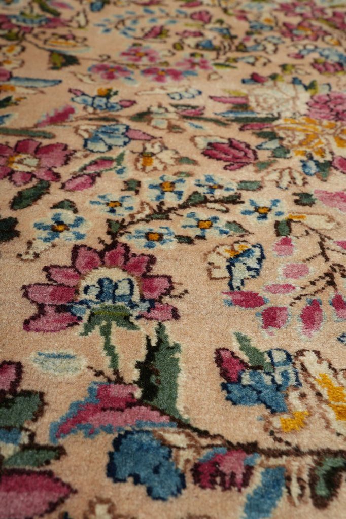 10 x 15 Semi-Antique Persian Kerman Quality Rug Ivory - view 11