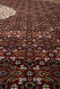 Load image into Gallery viewer, 10 x 10.3 Feet Square High Quality Handmade Arear Rug Wool And Silk Tabriz Mahi Carpet Rich Ruby #F-4459