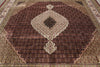 Load image into Gallery viewer, 10 x 10.3 Feet Square High Quality Handmade Arear Rug Wool And Silk Tabriz Mahi Carpet Rich Ruby #F-4459