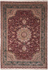 Load image into Gallery viewer, 8.9 x 12.6 Super Fine Handmade Rug Wook and Silk on Silk Sino Tabriz #F-4160