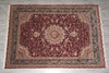 Load image into Gallery viewer, 8.9 x 12.6 Super Fine Handmade Rug Wook and Silk on Silk Sino Tabriz #F-4160