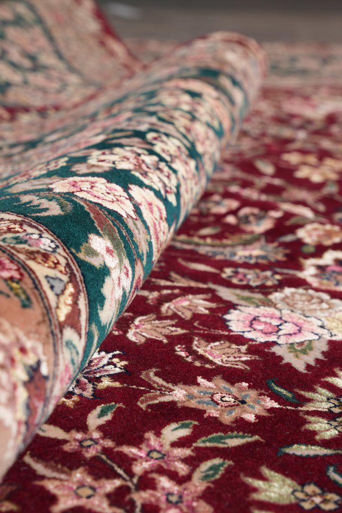 8.9 x 12.6 Super Fine Handmade Rug Wook and Silk on Silk Sino Tabriz #F-4160