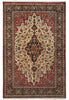 Load image into Gallery viewer, 6.8 x 10 Cream And Red Persian Kashan Rug