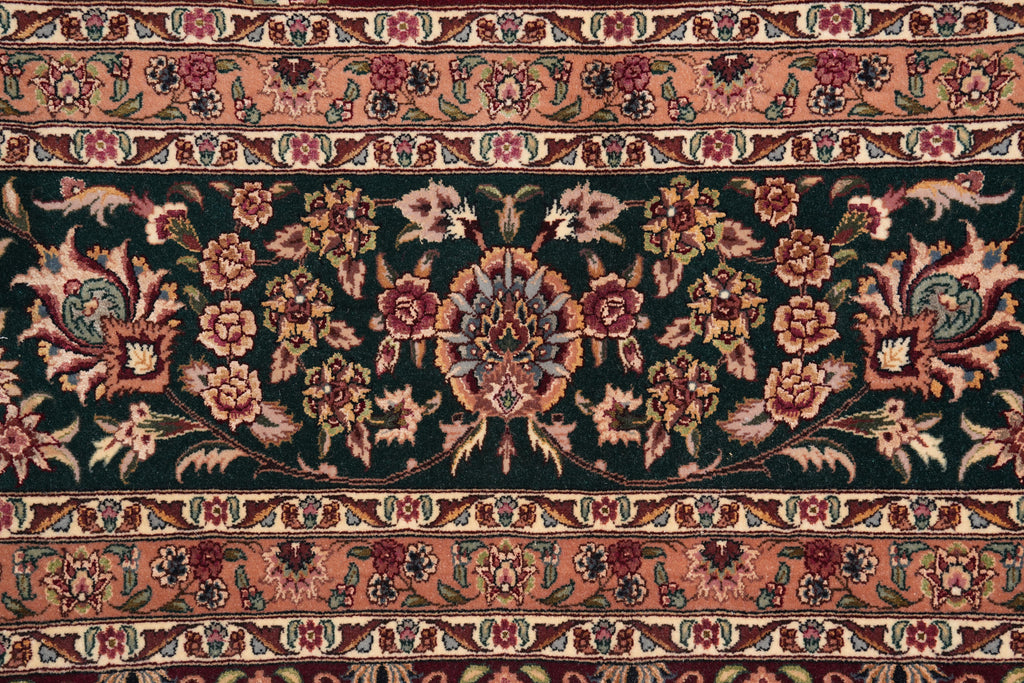 8.9 x 12.6 Super Fine Handmade Rug Wook and Silk on Silk Sino Tabriz #F-4160