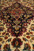 Load image into Gallery viewer, 6.8 x 10 Cream And Red Persian Kashan Rug - view 11