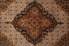 Load image into Gallery viewer, 8 x 10 Dark Chocolate Brown Quality Handmade Area Rug Tabriz Mahi Wool and Silk #F-4460
