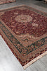 Load image into Gallery viewer, 8.9 x 12.6 Super Fine Handmade Rug Wook and Silk on Silk Sino Tabriz #F-4160
