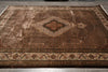 Load image into Gallery viewer, 8 x 10 Dark Chocolate Brown Quality Handmade Area Rug Tabriz Mahi Wool and Silk #F-4460