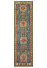 Load image into Gallery viewer, 10 Feet Runner Handmade Afghan Kazak Rug Light Blue #F-3268