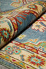 Load image into Gallery viewer, 10 Feet Runner Handmade Afghan Kazak Rug Light Blue #F-3268