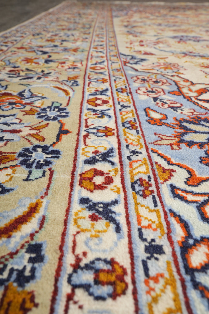 7.8 x 11.7 Persian Hand-Knotted Esfahan Najaf Wool Rug #PIX-11752