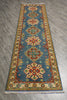 Load image into Gallery viewer, 10 Feet Runner Handmade Afghan Kazak Rug Light Blue #F-3268
