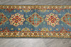 Load image into Gallery viewer, 10 Feet Runner Handmade Afghan Kazak Rug Light Blue #F-3268