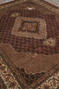 Load image into Gallery viewer, 8 x 9.6 Burgundy Mahi Tabriz Wool and Silk Quality Handmade Area Rug #F-4461