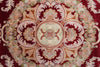 Load image into Gallery viewer, 9.2 x 12 Handmade French Savonnerie Rug Burgundy #F-4161