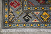 Load image into Gallery viewer, 10 Feet Runner Afghan Kazak Rug Slate Blue Gray #F-3271
