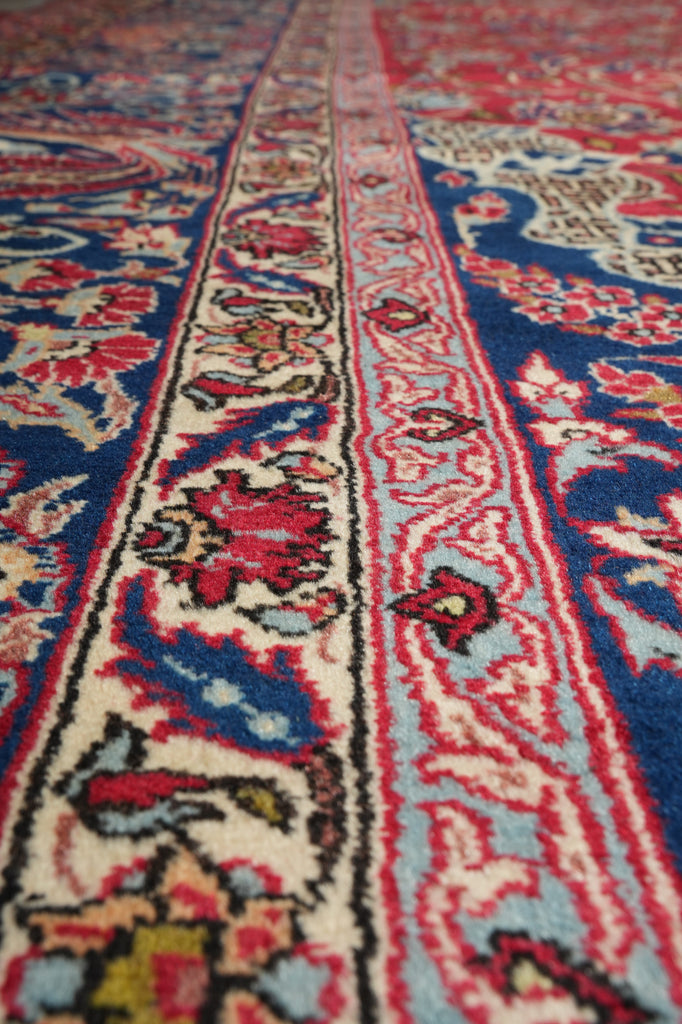 10.8 x 16.9 Authentic Persian Tabriz Rug Traditional 1980's  #F-5000