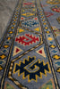 Load image into Gallery viewer, 10 Feet Runner Afghan Kazak Rug Slate Blue Gray #F-3271