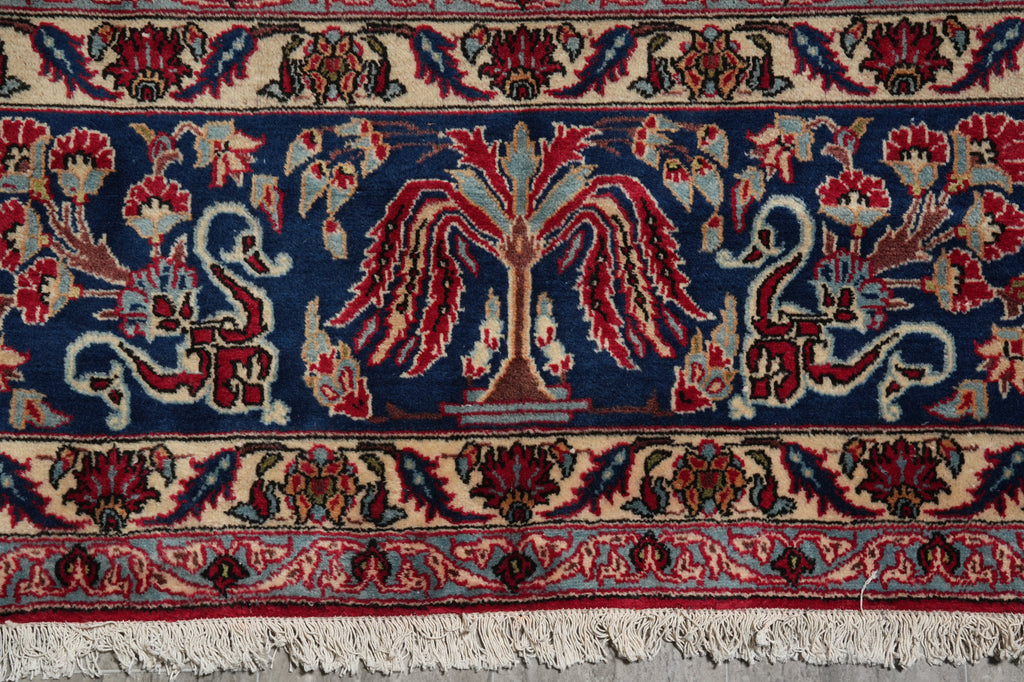 10.8 x 16.9 Authentic Persian Tabriz Rug Traditional 1980's  #F-5000
