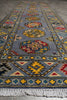 Load image into Gallery viewer, 10 Feet Runner Afghan Kazak Rug Slate Blue Gray #F-3271