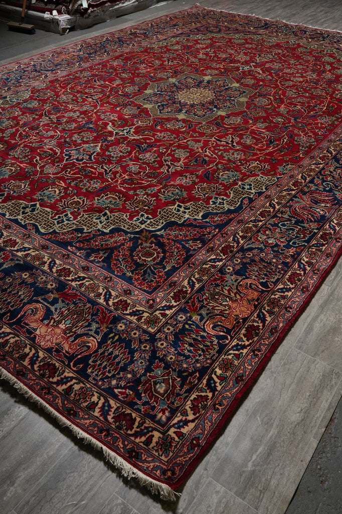 10.8 x 16.9 Authentic Persian Tabriz Rug Traditional 1980's  #F-5000